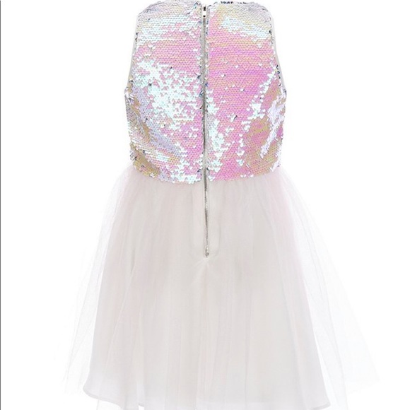 GB Girls Reversible-Sequin/Tulle Fit-And-Flare - Picture 2 of 10